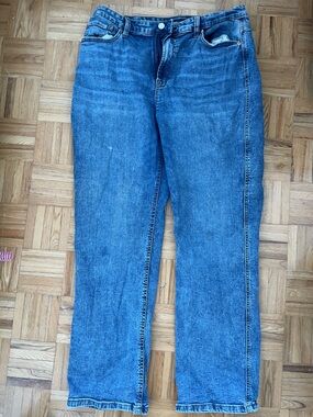 Reitmans Straight Leg Jeans in Blue Denim